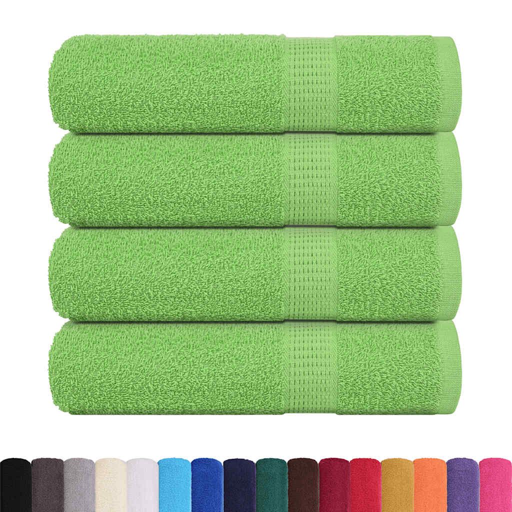Asciugamani FROGN 4 pz Verde Mela 50x100 cm 360 g/m² vidaXL