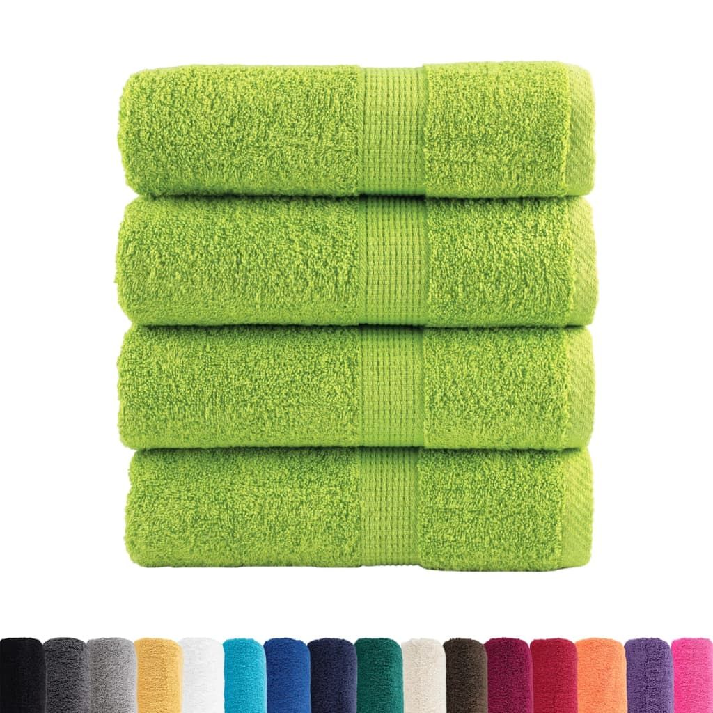 Asciugamani per Ospiti SOLUND 4 pz Verdi 30x50 cm 600g sm vidaXL