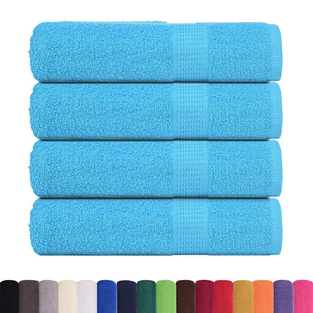 Asciugamani FROGN 4 pz Turchese 50x100 cm 360 g/m² vidaXL