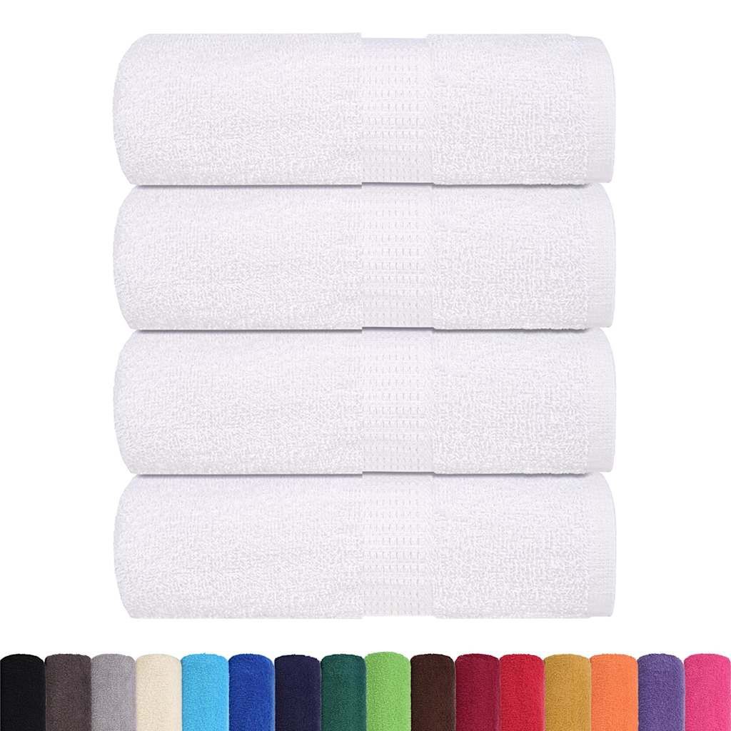 Asciugamani per ospiti FROGN 4 pz Bianco 30x50 cm 360 g/m² vidaXL