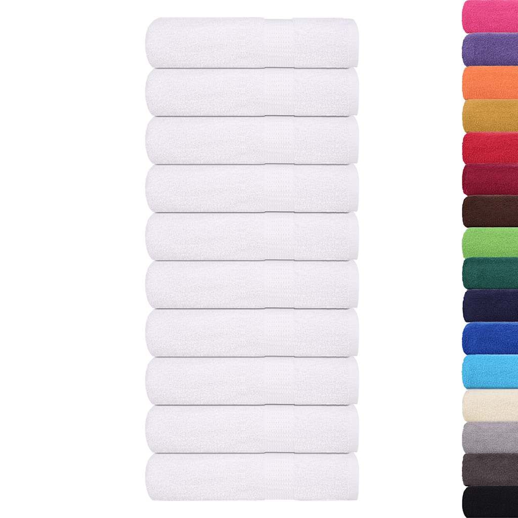 Asciugamani da doccia FROGN 10 pz Bianco 70x140 cm 360 g/m² vidaXL