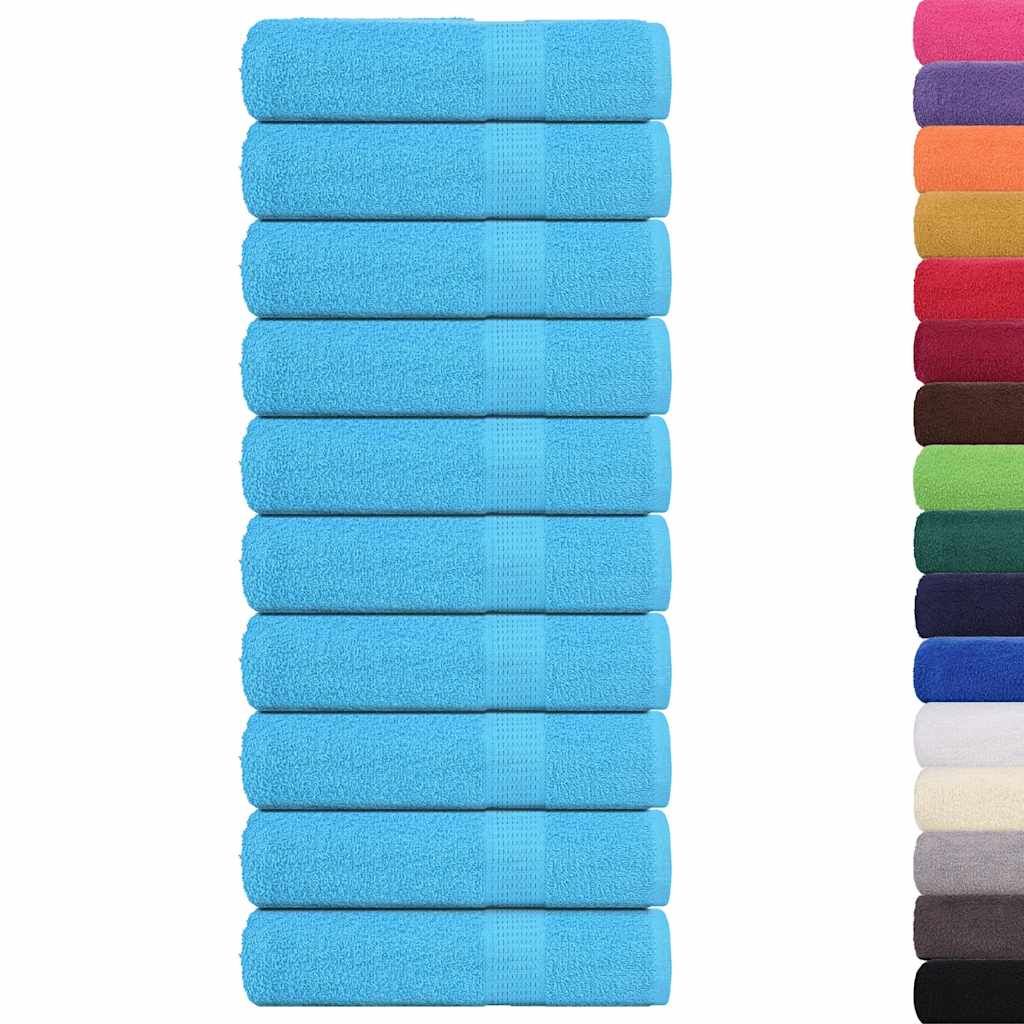 Asciugamani da doccia FROGN 10 pz Turchese 70x140 cm 360 g/m² vidaXL