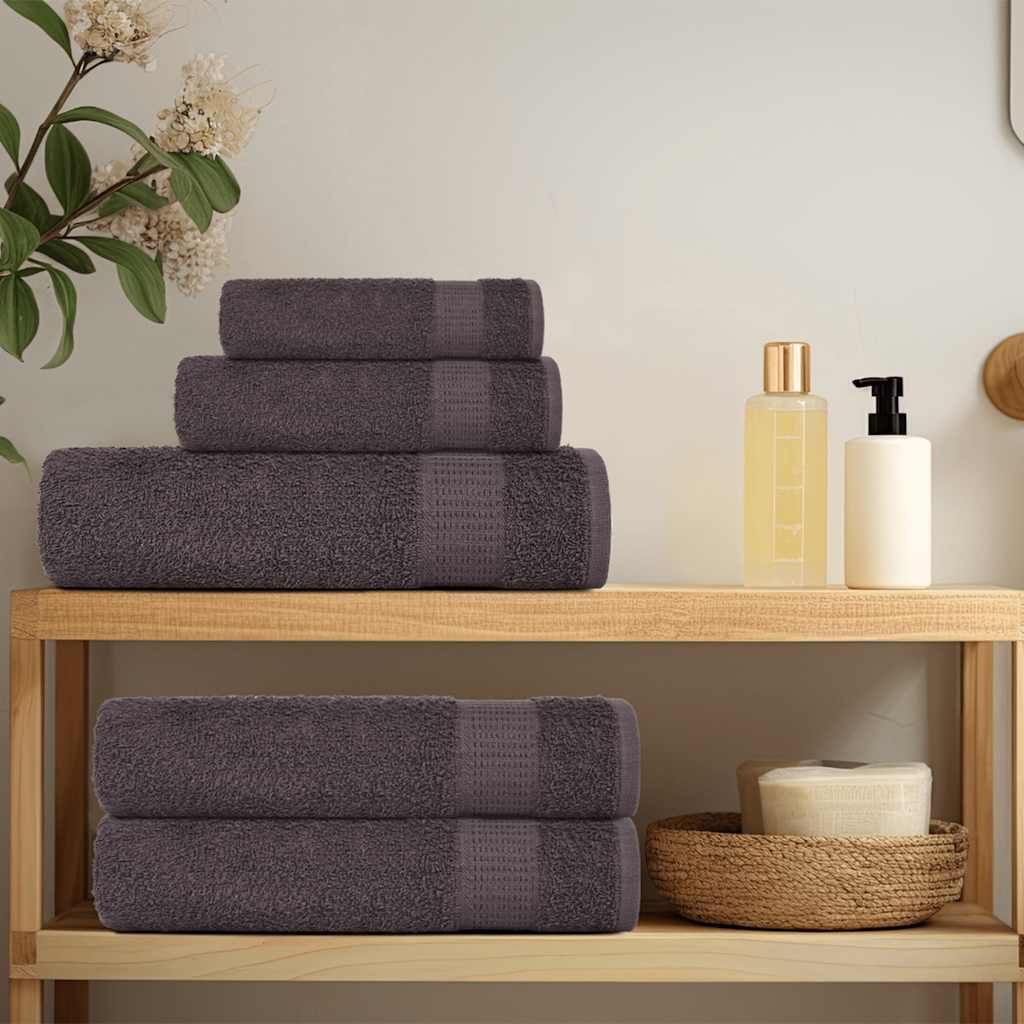 Asciugamani FROGN 50 pz Antracite 30x30 cm 360 g/m² vidaXL