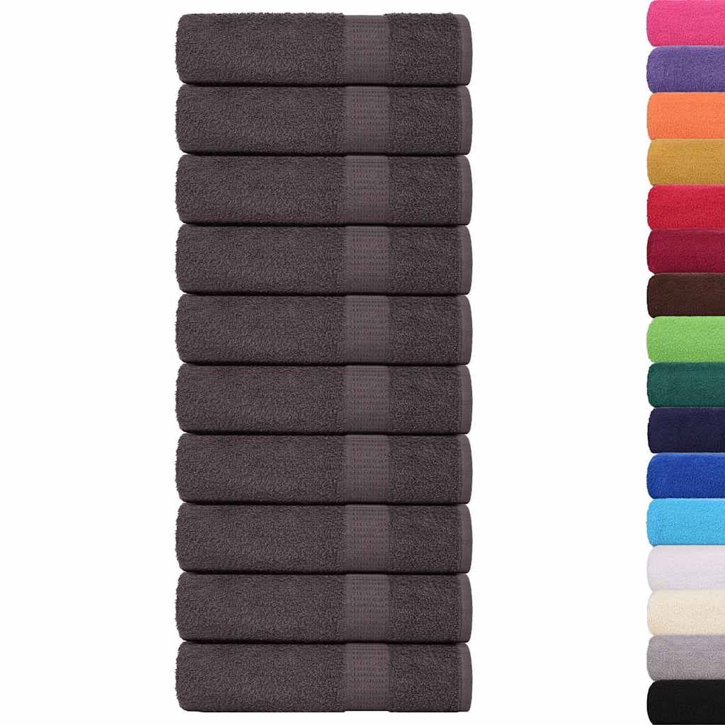 Asciugamani da bagno FROGN 10 pz Antracite 100x150 cm 360 g/m² vidaXL