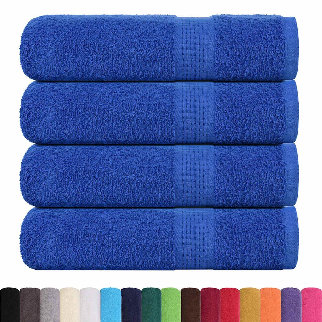 Asciugamani FROGN 4 pz Blu 50x100 cm 360 g/m² vidaXL
