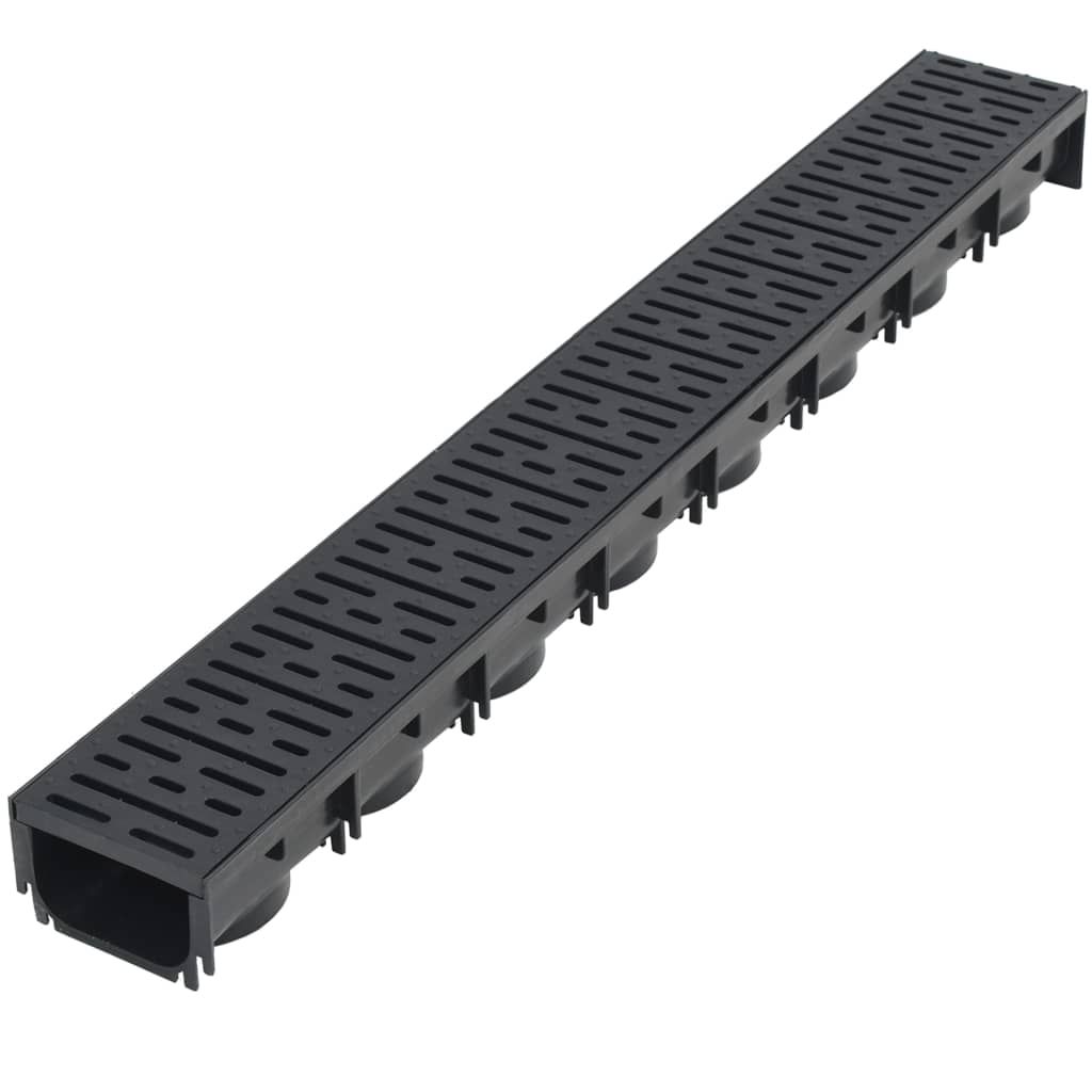 Canalette di Drenaggio 6 pz Plastica 6 m vidaXL