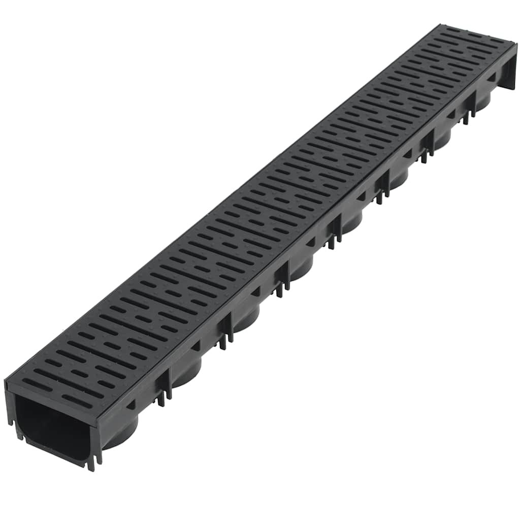Canalette di Drenaggio 12 pz Plastica 12 m vidaXL