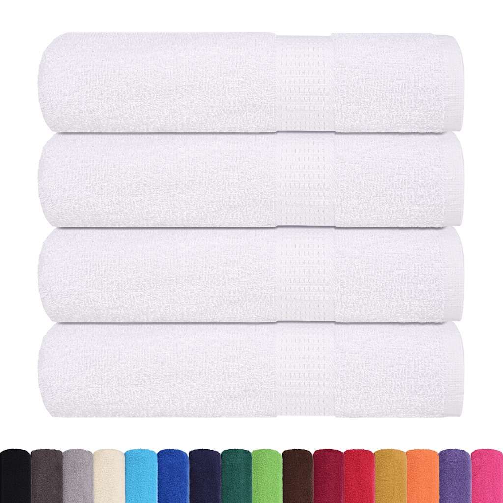 Asciugamani da doccia FROGN 4 pz Bianco 70x140 cm 360 g/m² vidaXL