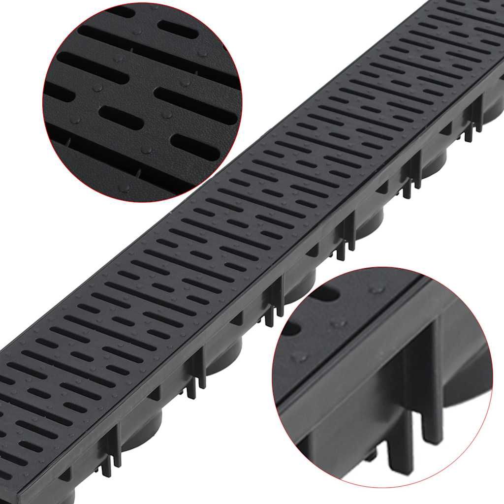 Canalette di Drenaggio in Plastica 4 m vidaXL