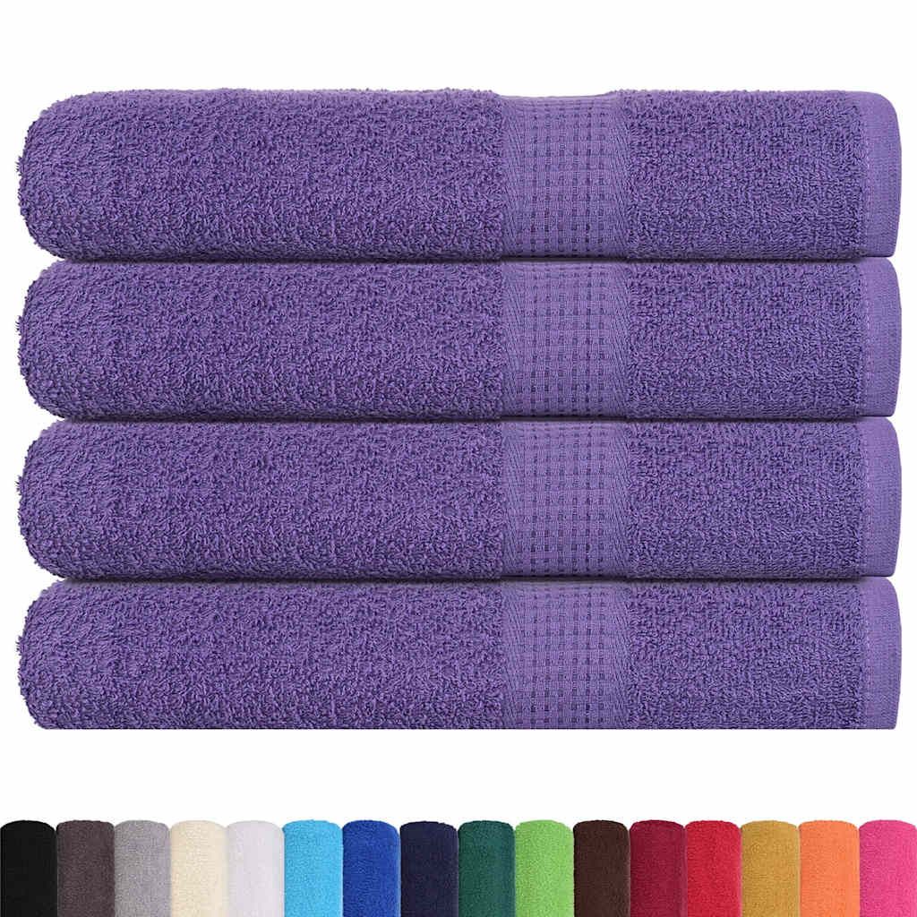 Asciugamani per sauna FROGN 4 pezzi Viola 80x200 cm 360 g/m² vidaXL