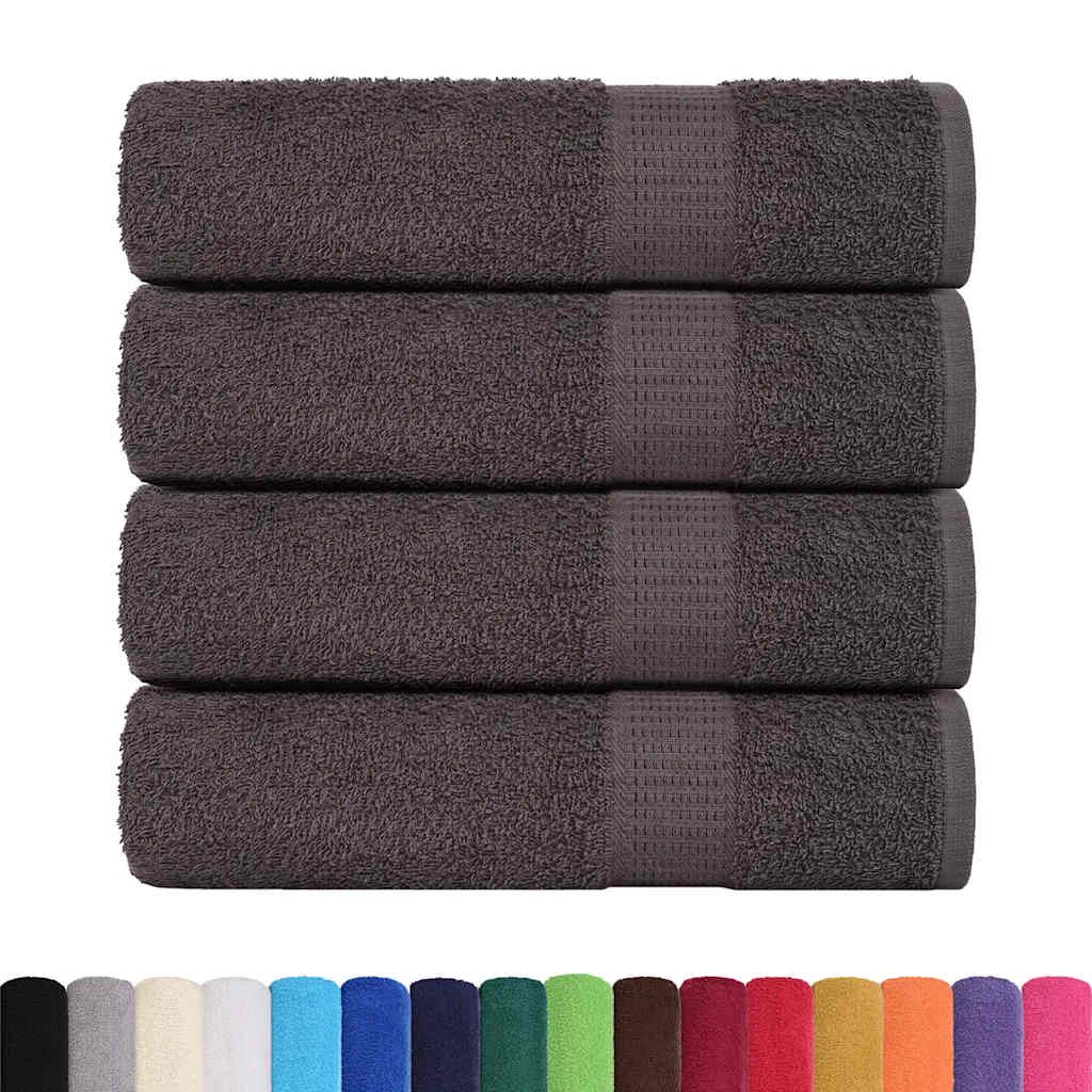 Asciugamani FROGN 4 pz Antracite 50x100 cm 360 g/m² vidaXL