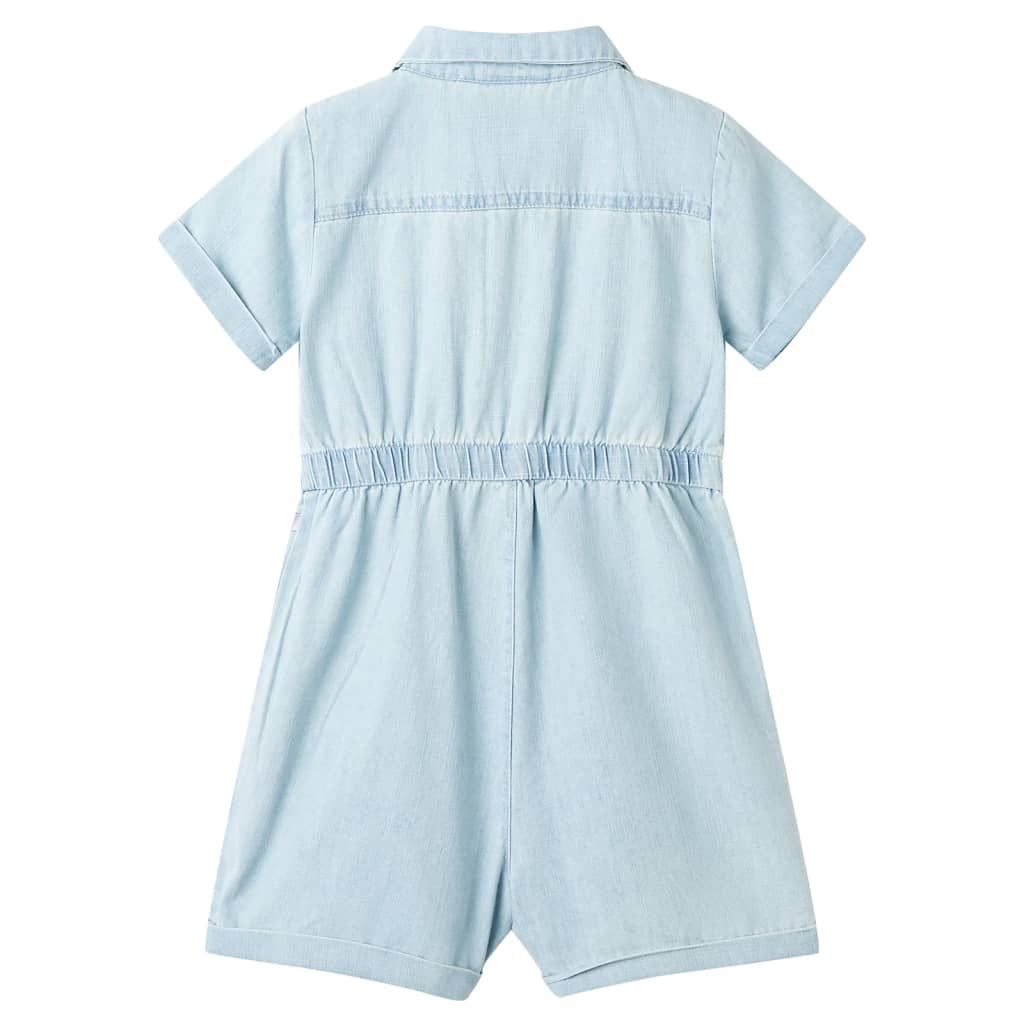 Tutina da Bambina a Maniche Corte Blu Tenue 104 vidaXL