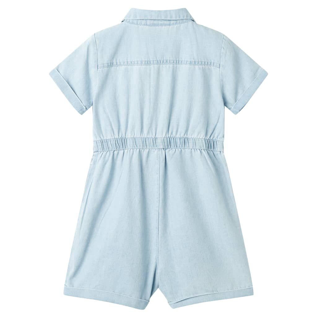 Tutina da Bambina a Maniche Corte Blu Tenue 92 vidaXL