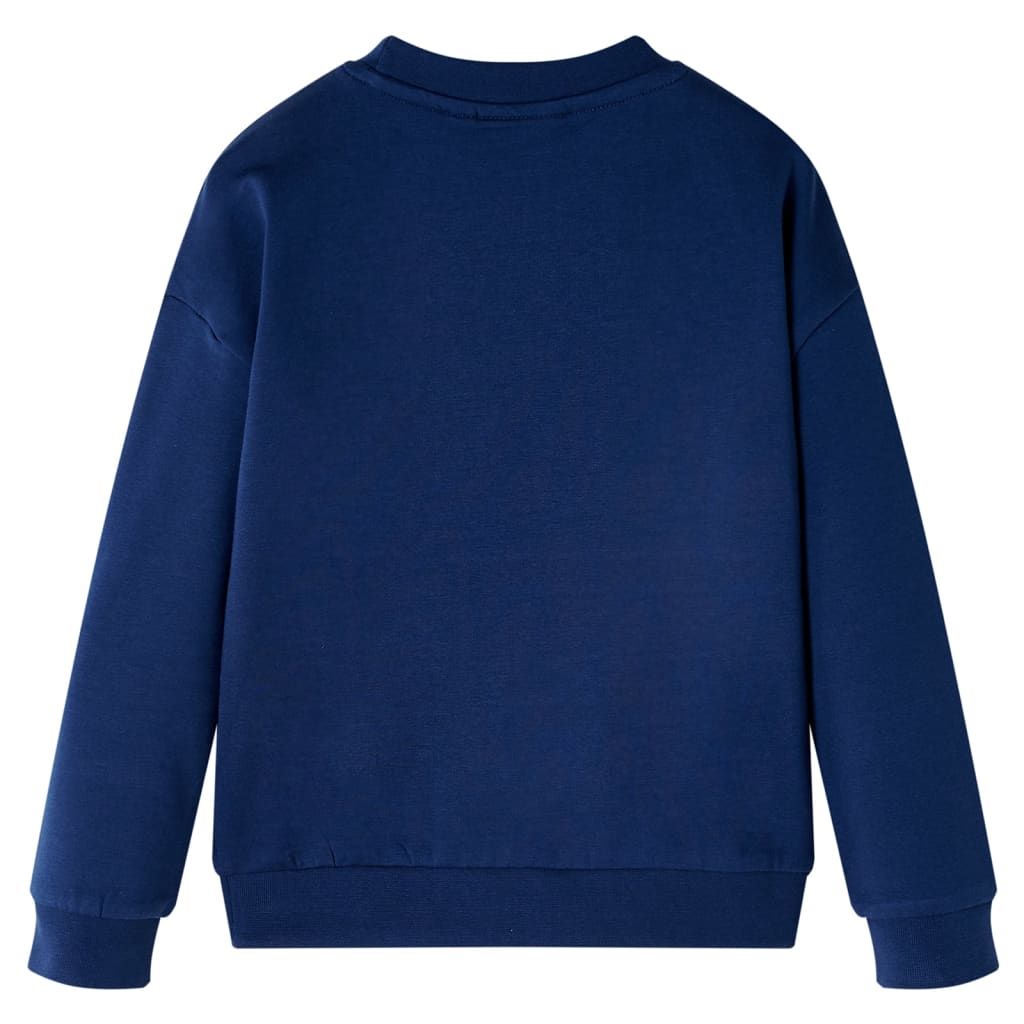 Felpa per Bambini Blu Marino 128 vidaXL