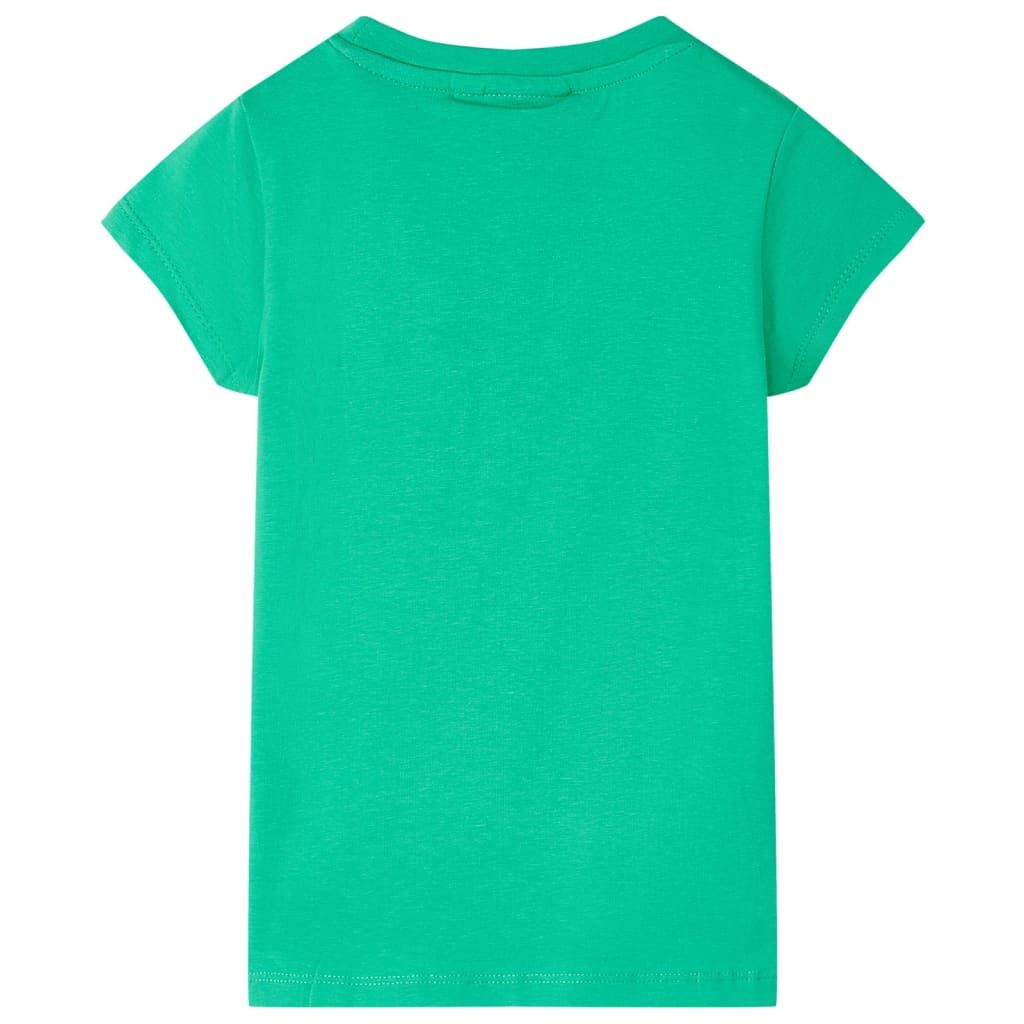 Maglietta da Bambina Verde 116 vidaXL