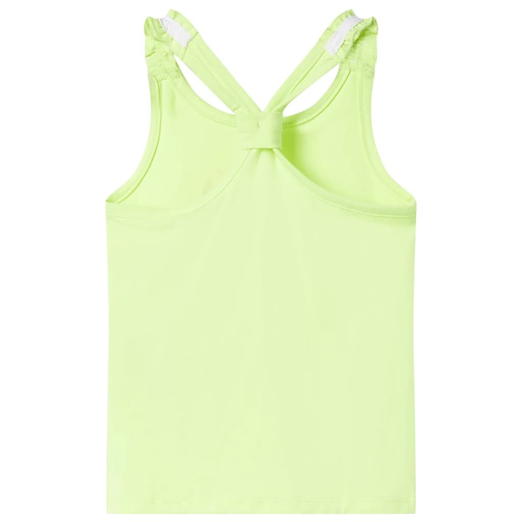 Canotta da Bambina Giallo Neon 140 vidaXL