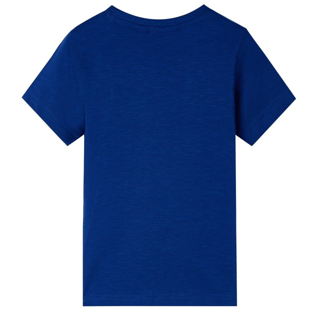 Maglietta da Bambino a Maniche Corte Blu Scuro 116 vidaXL