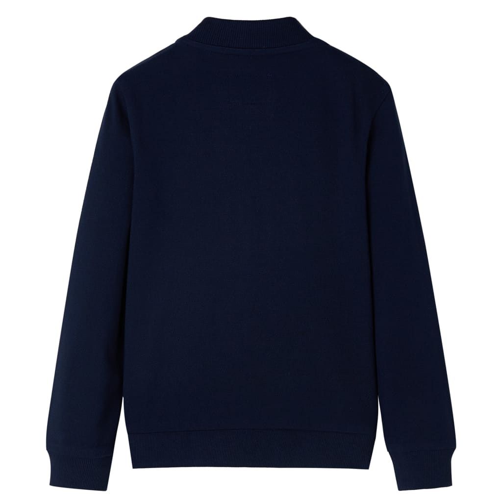 Felpa per Bambini con Cerniera Blu Marino 92 vidaXL