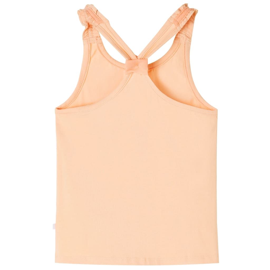 Canotta da Bambina Arancione Chiaro 128 vidaXL