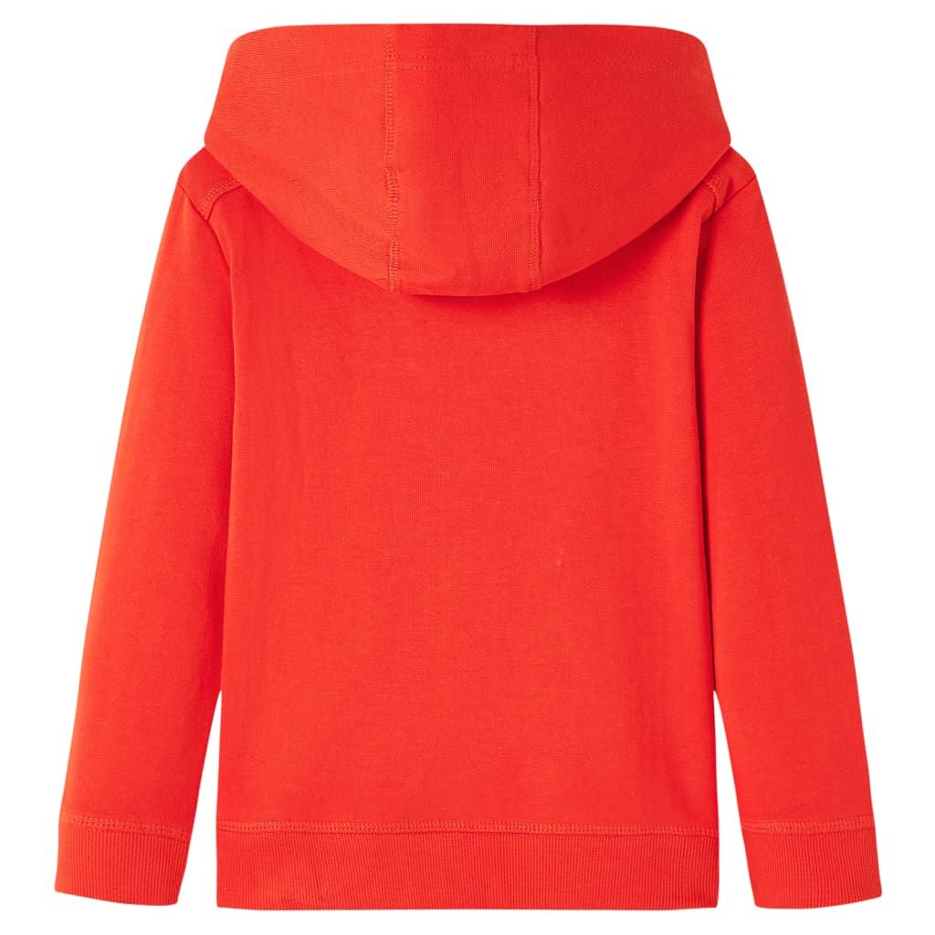 Felpa con Cappuccio da Bambino Rossa 104 vidaXL