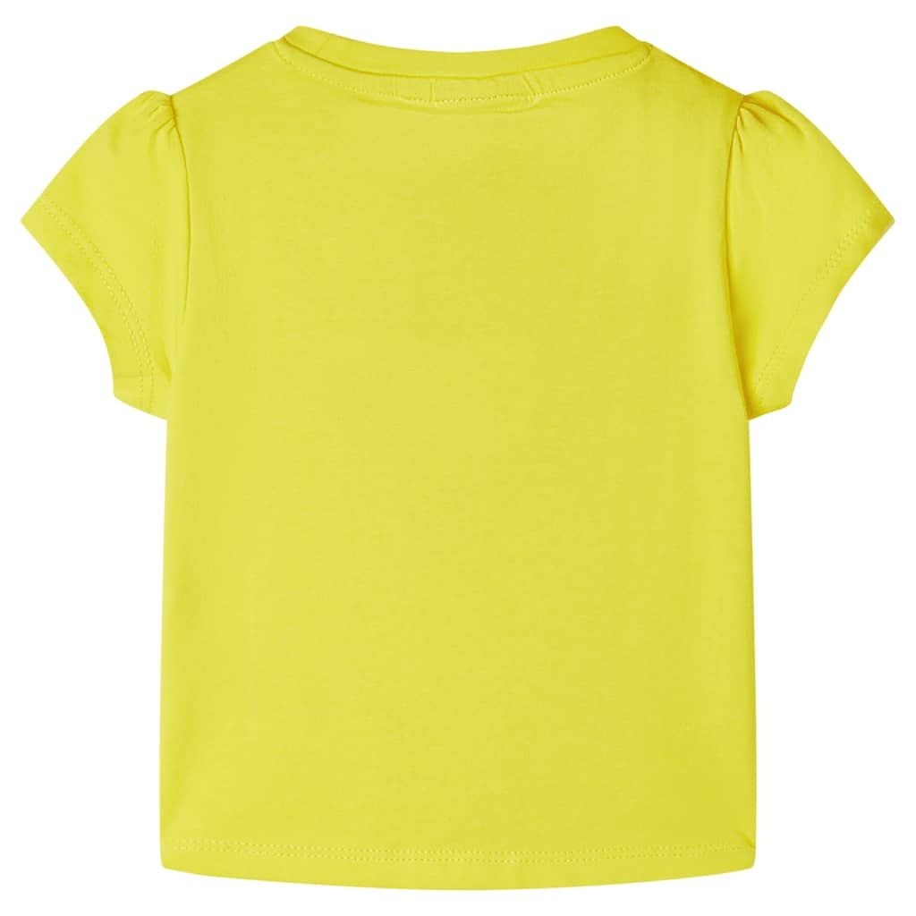 Maglietta da Bambina Gialla 140 vidaXL