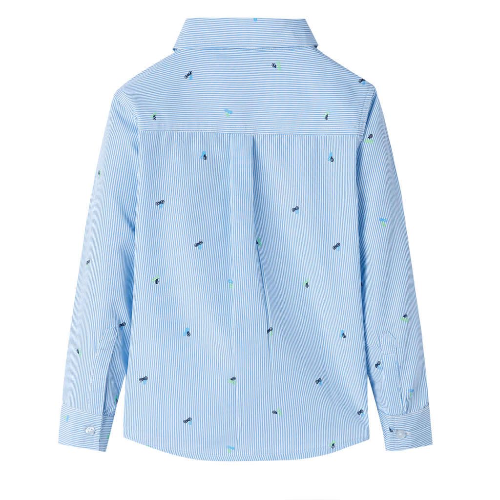 Camicia da Bambino Azzurra 116 vidaXL