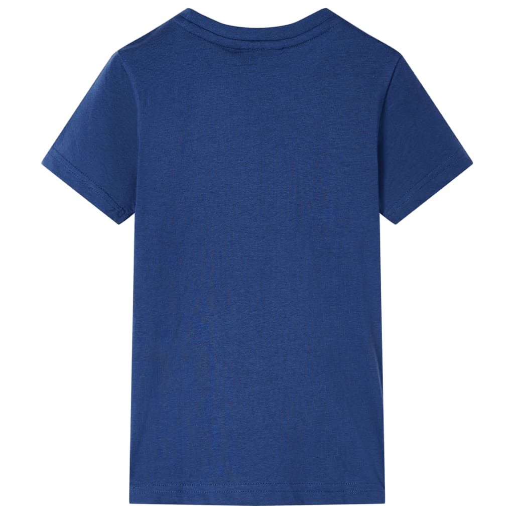Maglietta per Bambini Blu Scuro 116 vidaXL