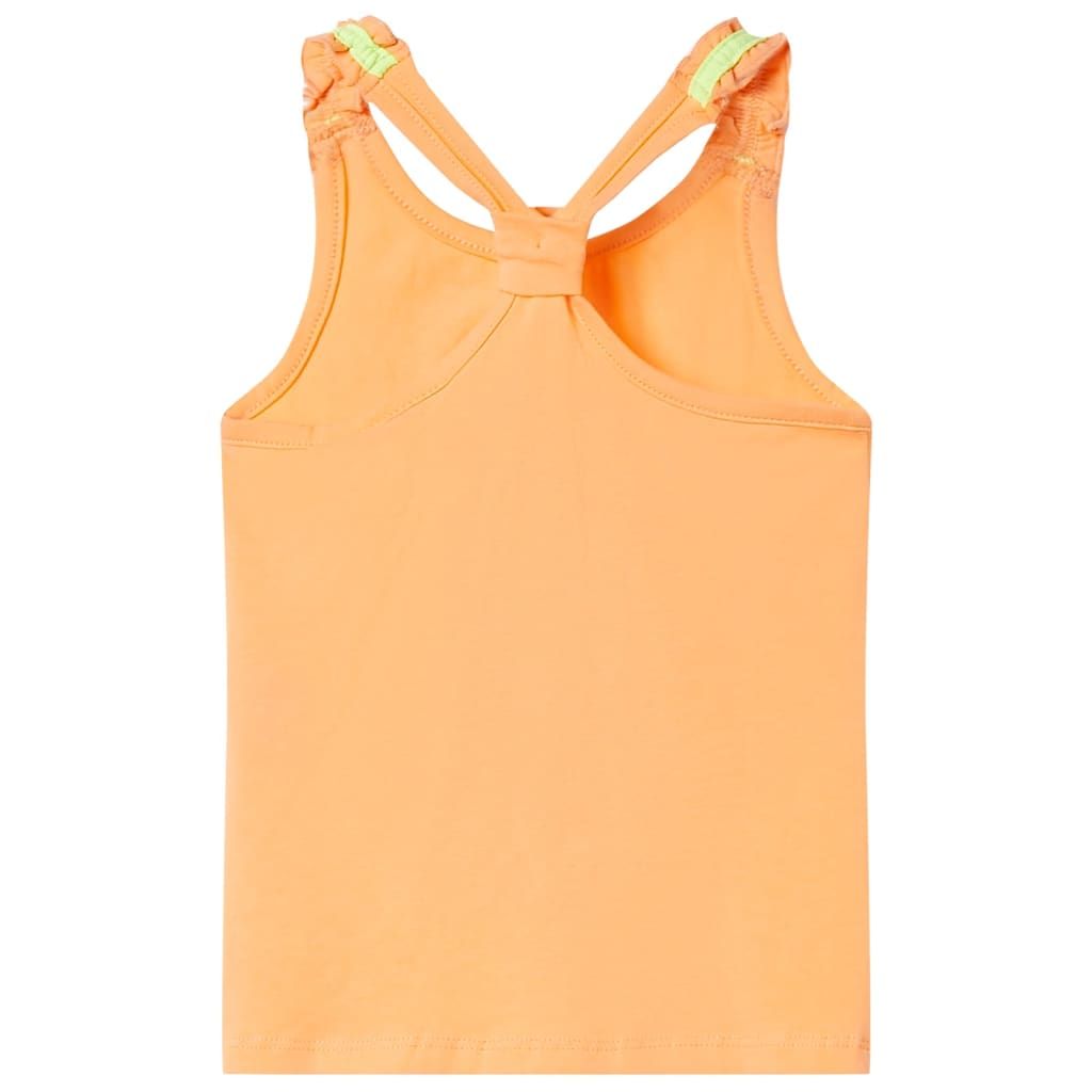 Canotta da Bambina Arancione Brillante 104 vidaXL