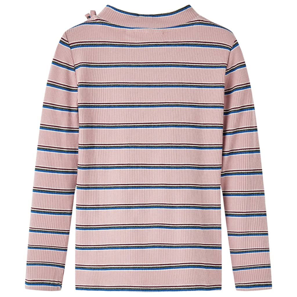 Maglietta da Bambina a Maniche Lunghe Rosa Chiaro 128 vidaXL