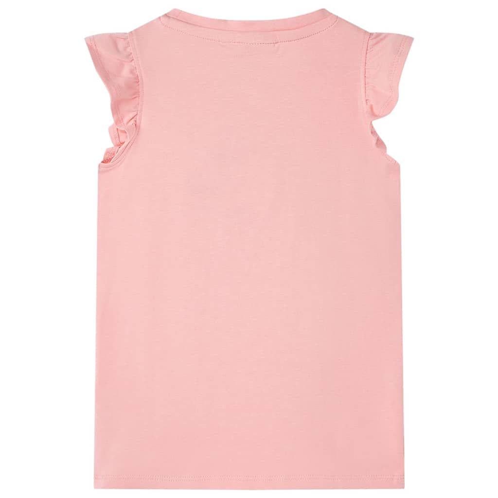 Maglietta da Bambina Rosa 116 vidaXL