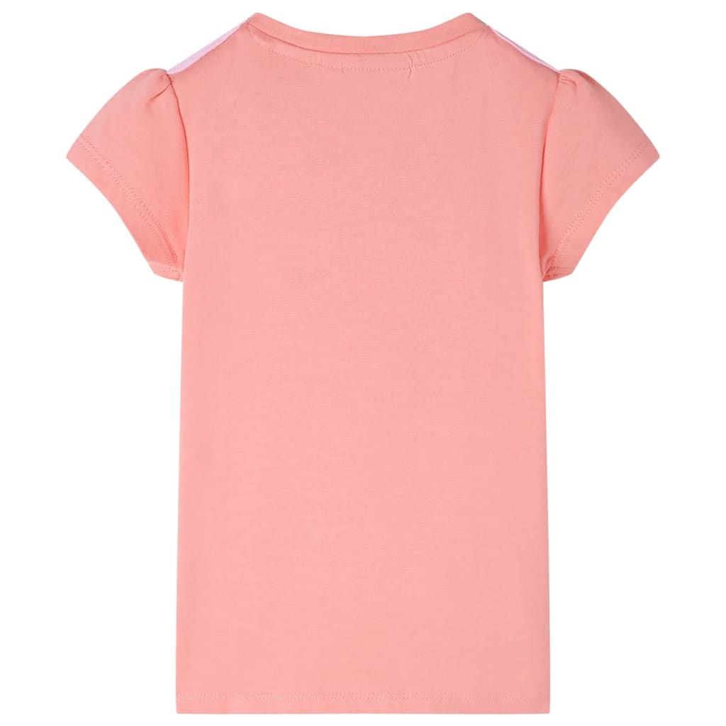 Maglietta da Bambina Corallo Chiaro 140 vidaXL