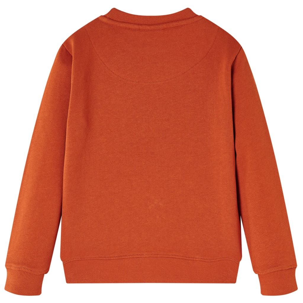 Felpa per Bambini Ruggine Chiaro 116 vidaXL