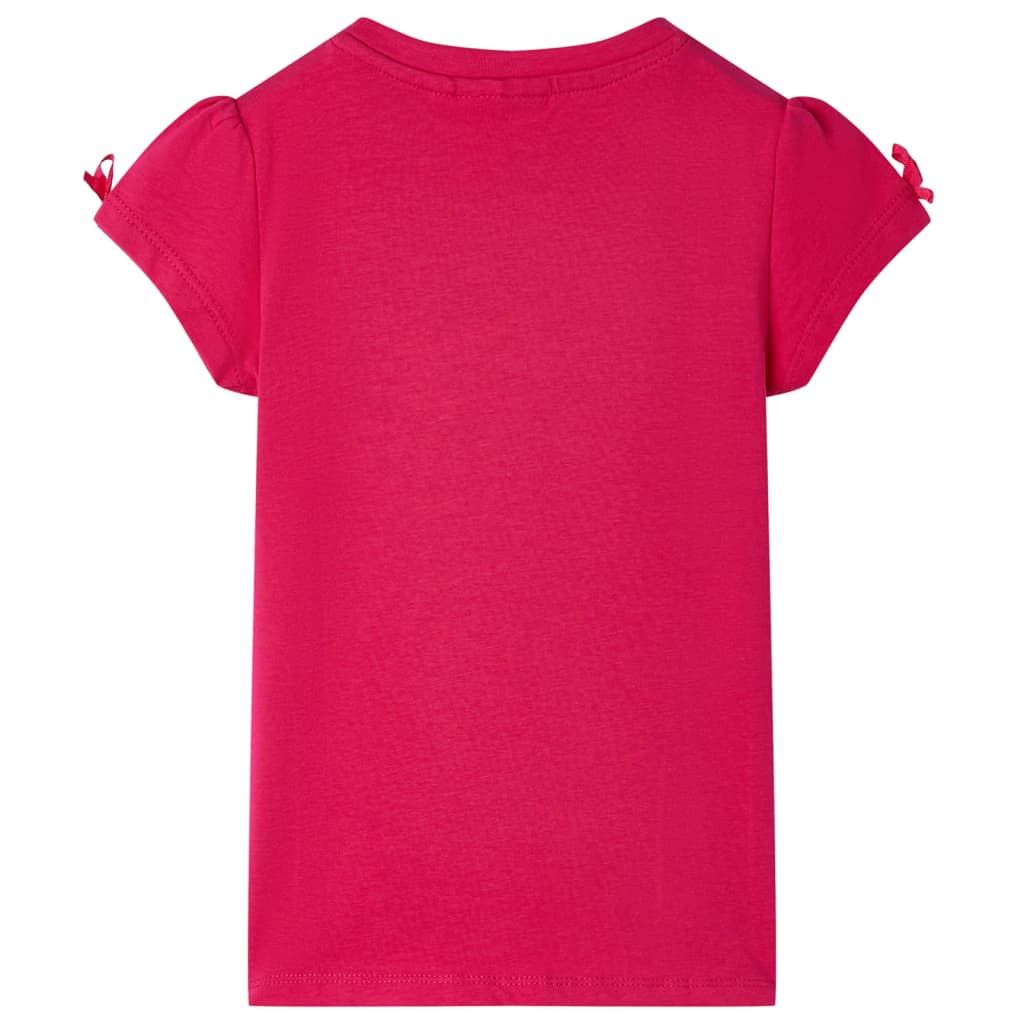 Maglietta da Bambina Fucsia 104 vidaXL