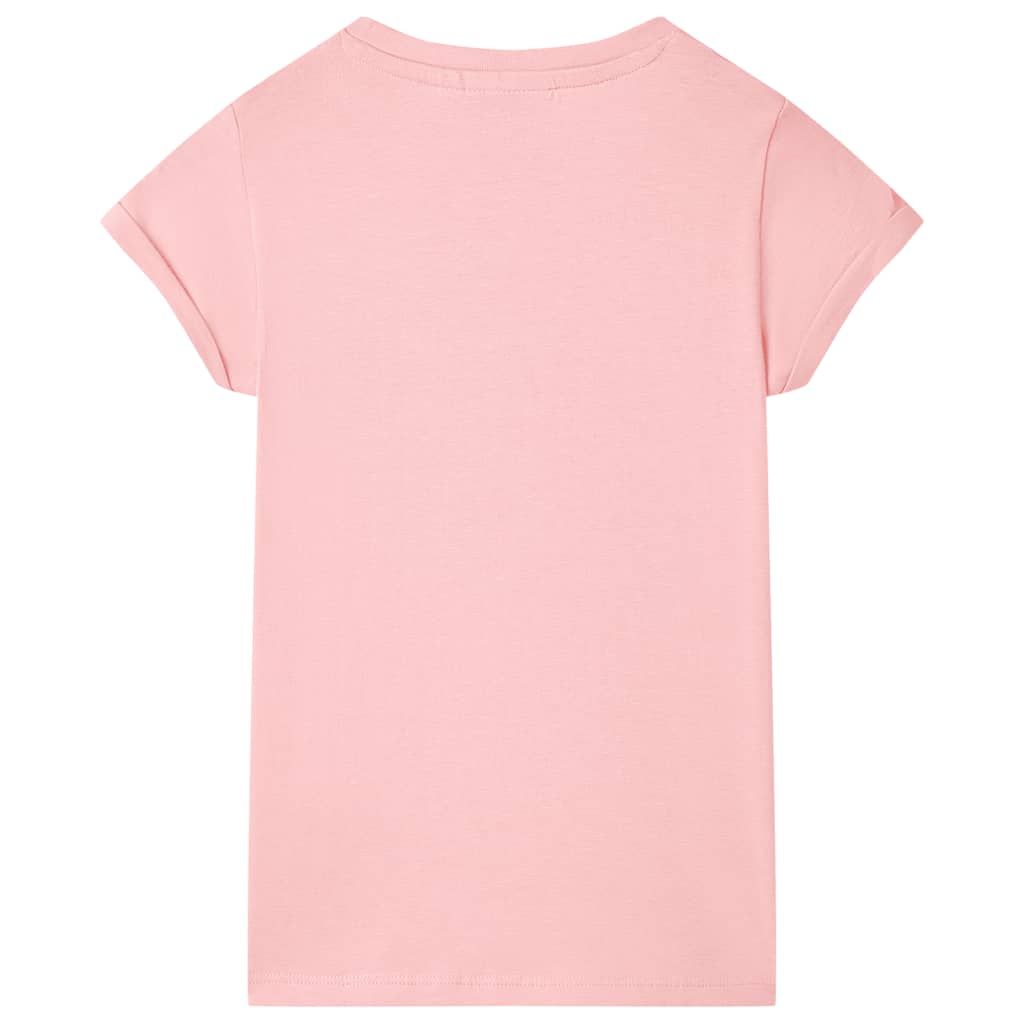 Maglietta da Bambina Rosa 116 vidaXL