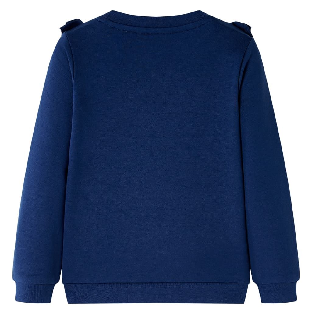 Felpa per Bambini Blu Marino 116 vidaXL