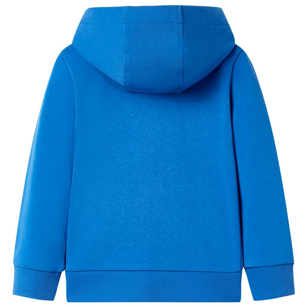 Felpa con Cappuccio e Cerniera per Bambini Blu 104 vidaXL