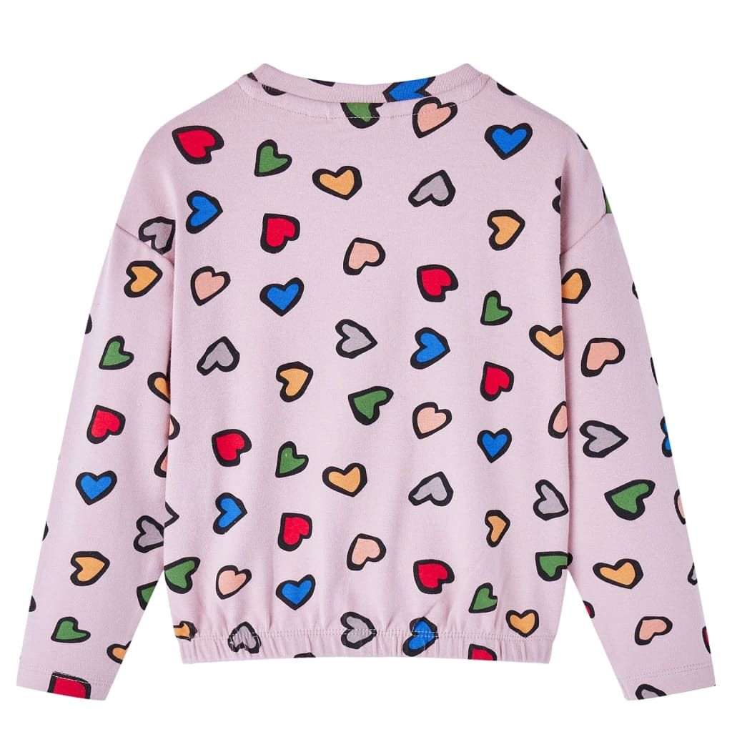 Felpa da Bambina Rosa 128 vidaXL