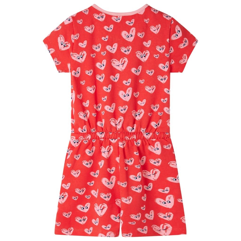 Tutina da Bambina Rossa 116 vidaXL