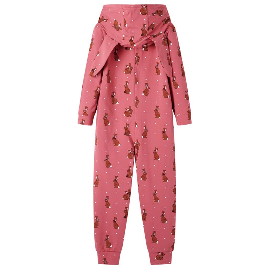 Tutina con Cappuccio da Bambina Rosa Antico 92 vidaXL
