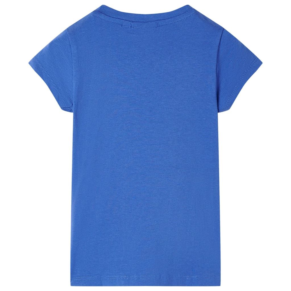 Maglietta da Bambina Blu Cobalto 116 vidaXL