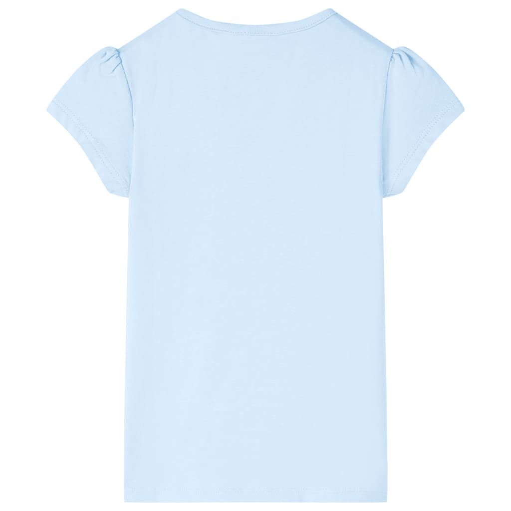Maglietta da Bambino Azzurra 128 vidaXL
