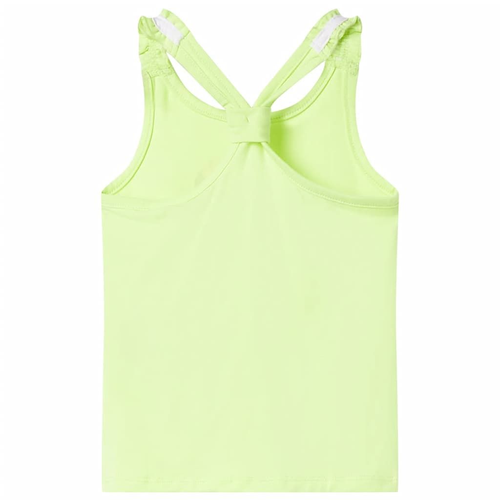 Canotta da Bambina Giallo Neon 116 vidaXL