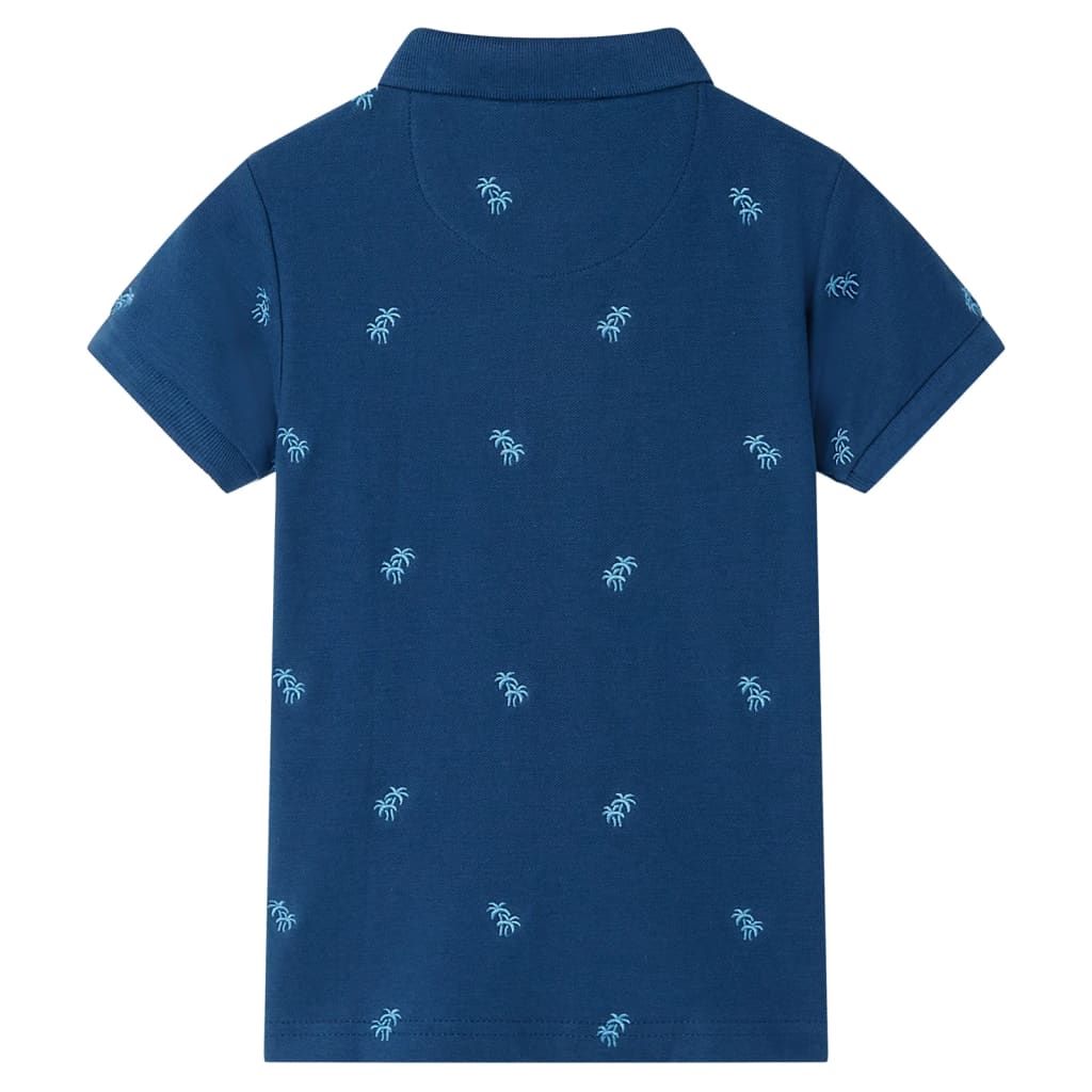 Polo da Bambino Blu Scuro 140 vidaXL