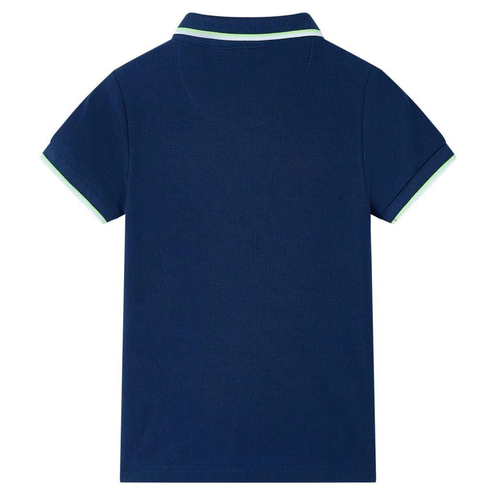 Polo da Bambino Blu Marino 116 vidaXL