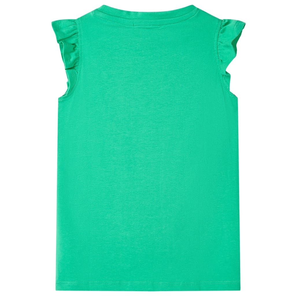 Maglietta da Bambina Verde 116 vidaXL