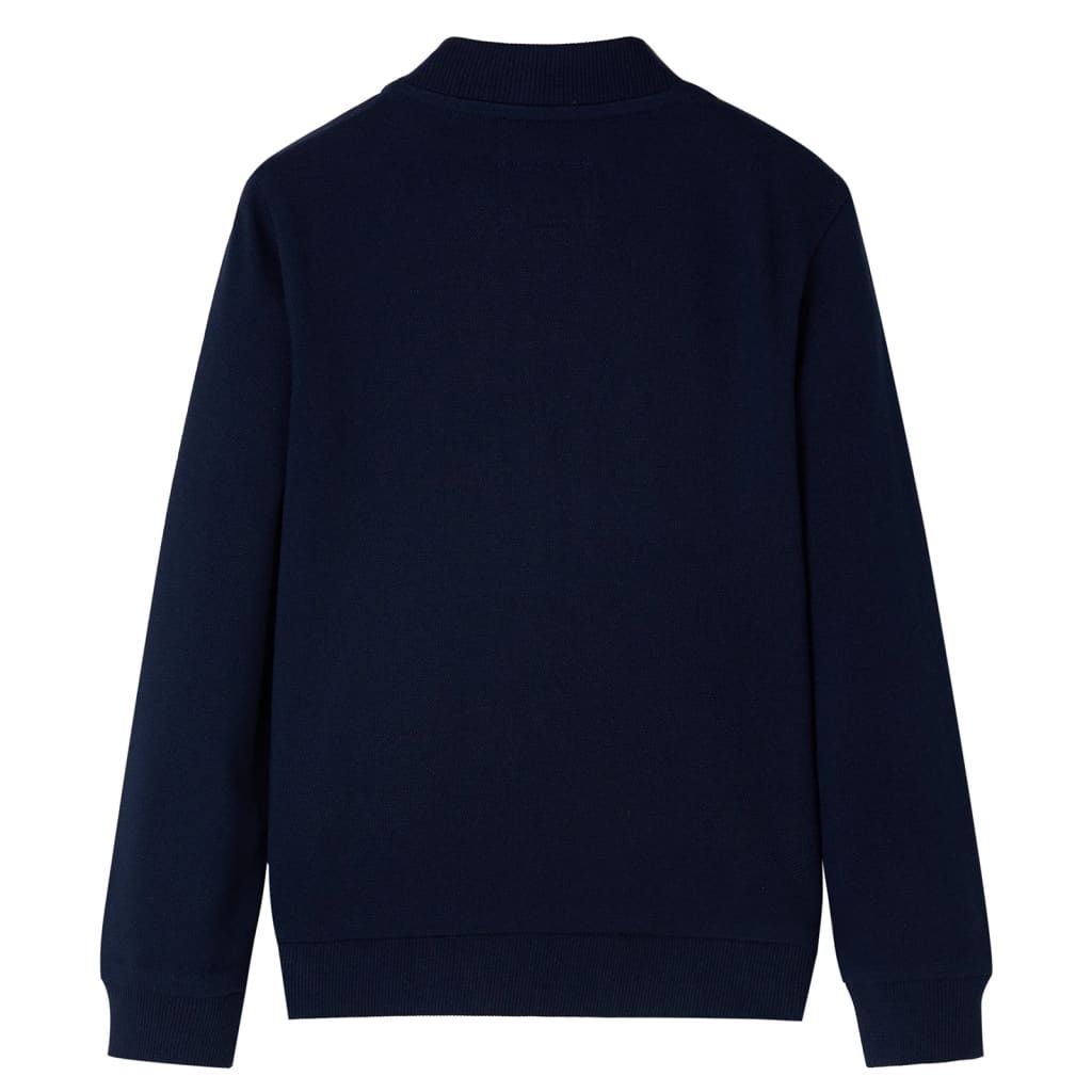 Felpa per Bambini con Cerniera Blu Marino 116 vidaXL
