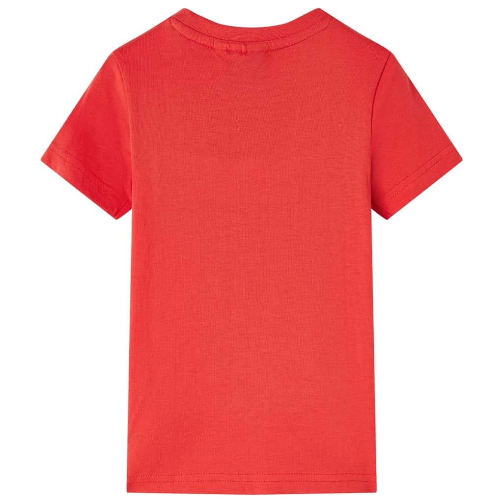 Maglietta per Bambini Rossa 104 vidaXL