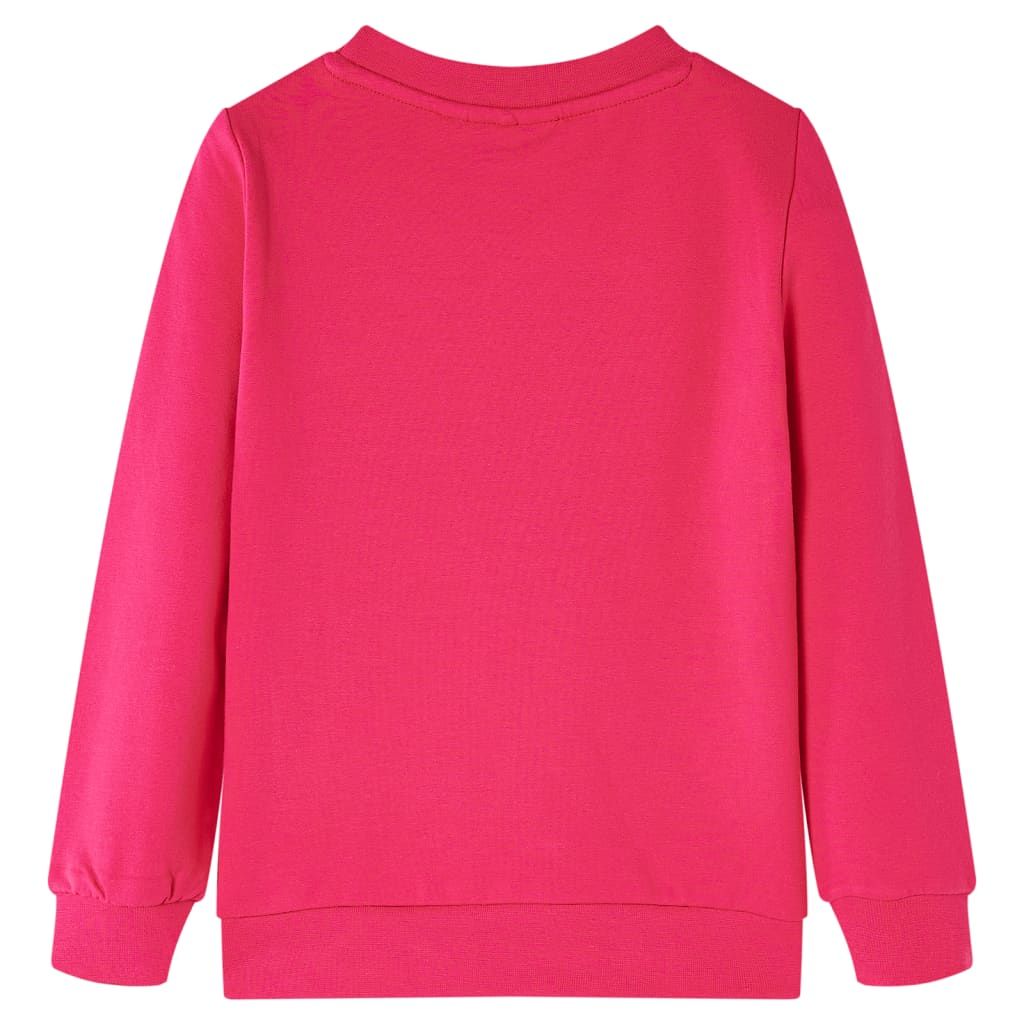 Felpa per Bambine Fucsia 116 vidaXL