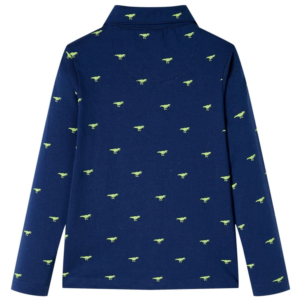Camicia per Bambini Blu Marino 92 vidaXL