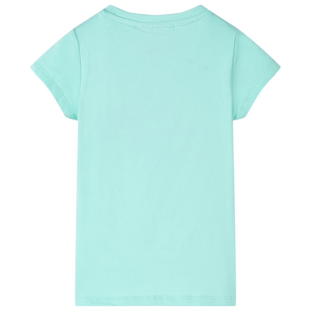 Maglietta da Bambina Menta Chiaro 140 vidaXL